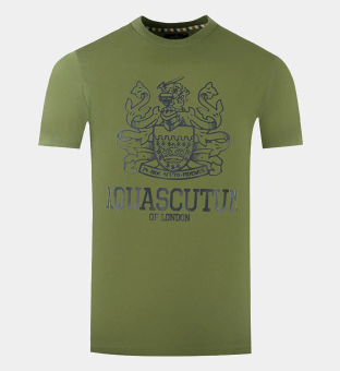 Aquascutum T-shirt Herr Army Grön