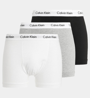 Calvin Klein 3 Packa Boxare Herr Svart Vit Grå