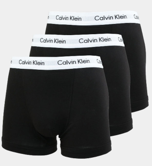 Calvin Klein 3 Packa Boxare Herr Svart