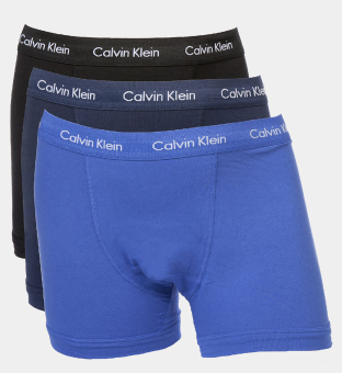 Calvin Klein 3 Packa Boxare Herr Svart Blå Shadow