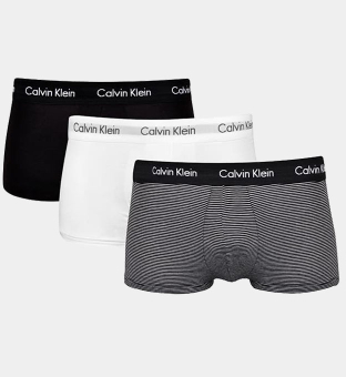 Calvin Klein Packa of three Trunks Herr Svart Grå