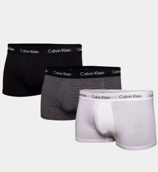 Calvin Klein 3 Packa Boxare Herr Svart Vit Grå