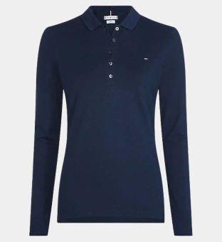 Tommy Hilfiger Pikétröja Damer Midnight